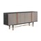 Armen Living Turin Rustic Oak Wood Sideboard Cabinet with Copper Accent LCTNBUBL - alternate 6